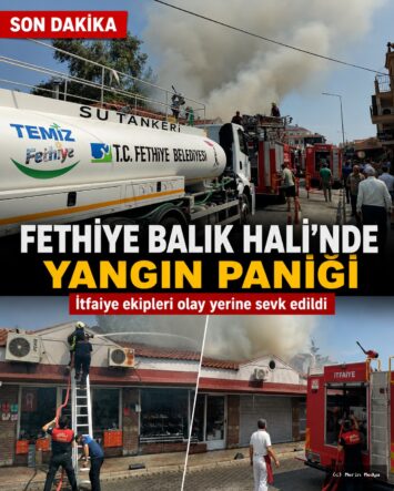 Fethiye Balık Hali'nde Yangın Panigi: Esnaf ve Vatandaşlar Korku Dolu Anlar Yaşadı