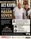 Fethiye Tarım Camiasının Acı Kaybı: Emekli Ziraatçı Hasan Güven Hayatını Kaybetti