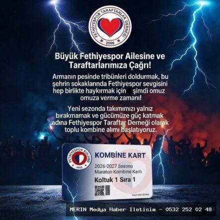 Fethiyespor Taraftar Derneği’nden Yeni Sezon İçin Kombine Çağrısı