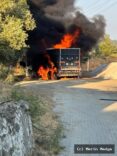 Dalaman Belediyesi'nin Asfalt Kaplama Aracı Yangında Kullanılamaz Hale Geldi