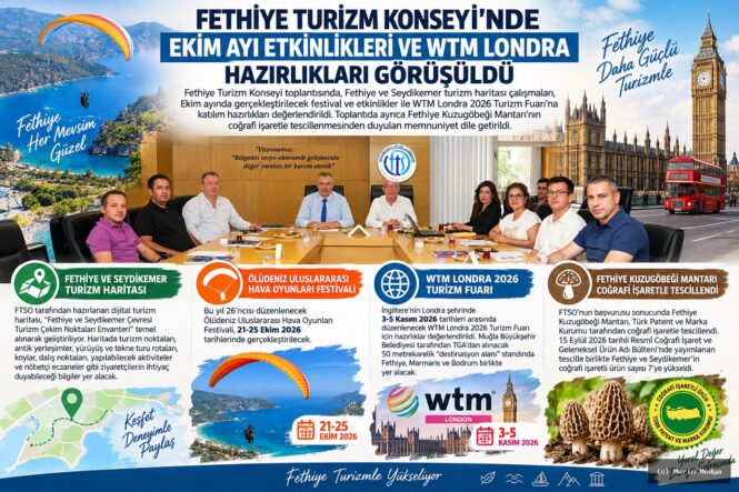 Fethiye Turizm Konseyi'nde Dijital Harita ve WTM Londra 2026 Hazırlıkları
