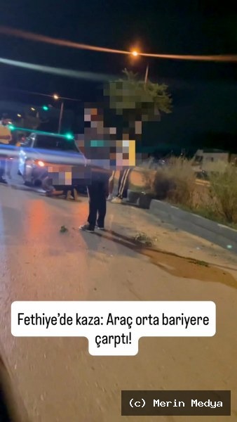 Fethiye’de Kontrolden Çıkan Araç 2 Araca Çarptı