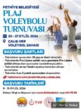 Fethiye'de Plaj Voleybolu Turnuvası Başlıyor!