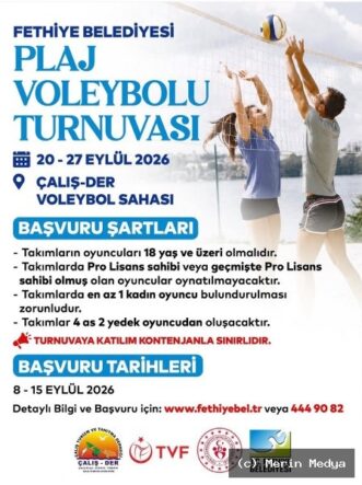 Fethiye’de Plaj Voleybolu Turnuvası Başlıyor!