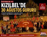 Kızılbel'de 30 Ağustos Gururu: Mahalle Ay Yıldızın Altında Tek Yürek Oldu