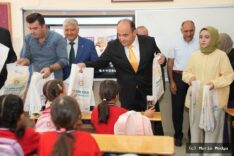 Seydikemer Belediyesi kırtasiye desteği ile öğrencilere ulaşan malzemeler