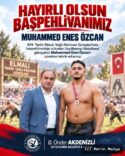 Seydikemerli Güreşçi Muhammed Enes Özcan, Başpehlivanlığa Yükseldi