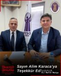 FESO BAŞKANI DEMİRTAŞ’TAN ALİM KARACA’YA TEŞEKKÜR