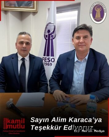 FESO BAŞKANI DEMİRTAŞ’TAN ALİM KARACA’YA TEŞEKKÜR