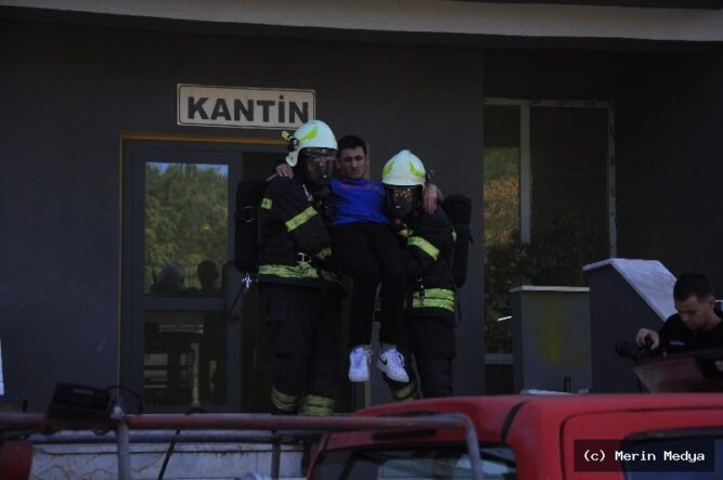 MENTEŞE’DE OKULDA GERÇEĞİ ARATMAYAN YANGIN TATBİKATI