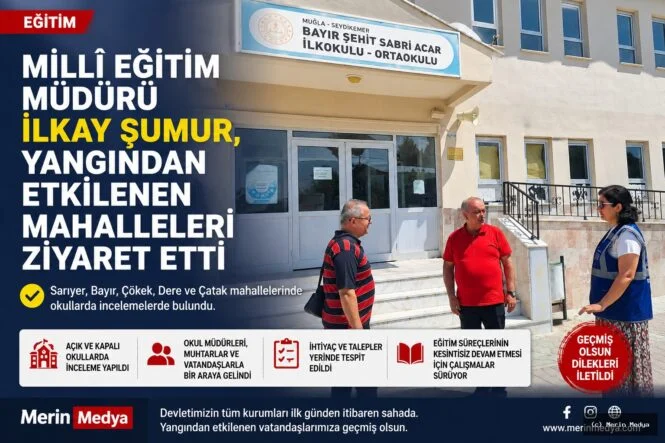 Seydikemer de Orman Yangını Sonrası Eğitim Süreçlerine Destek