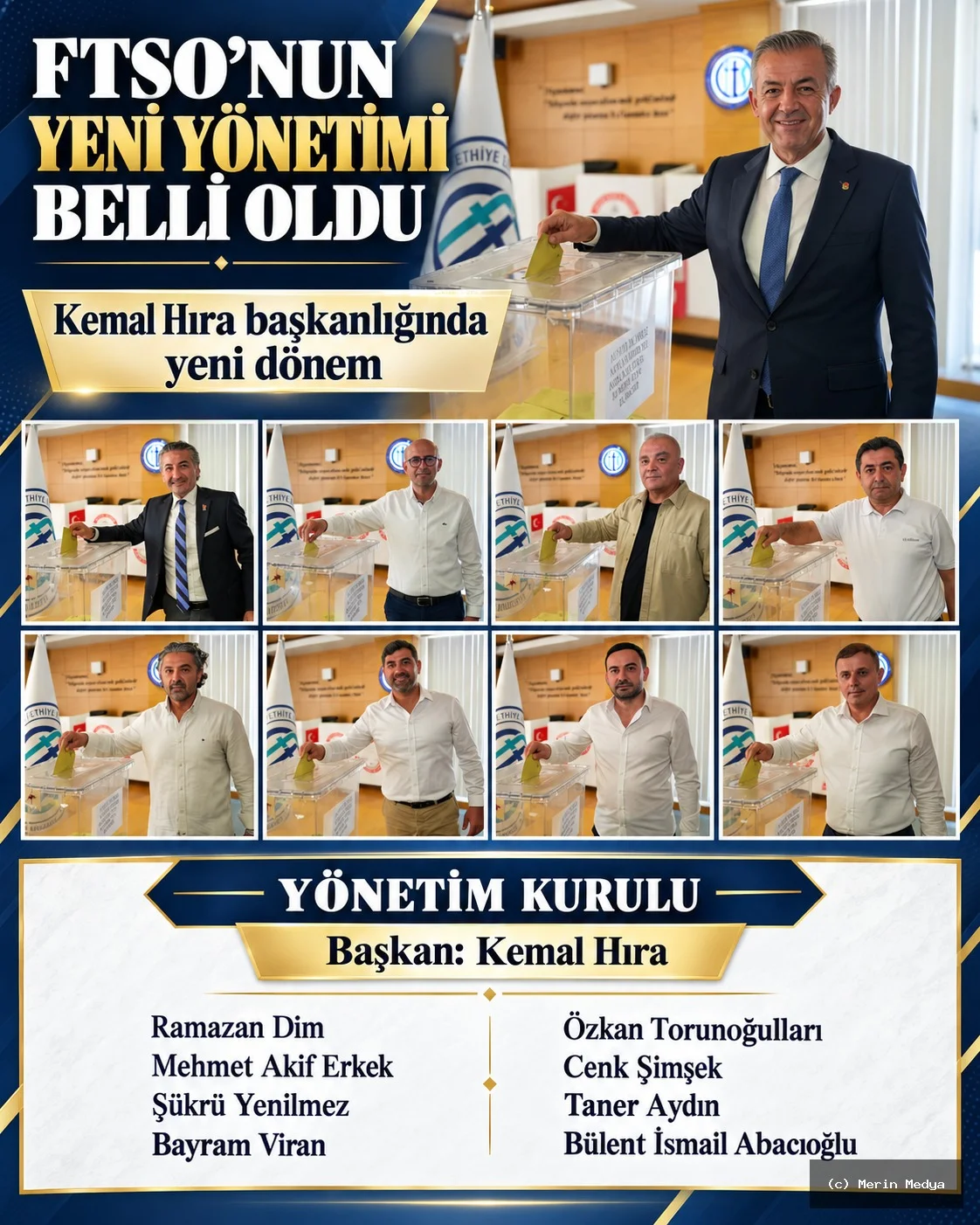 FTSO’da Kemal Hıra Başkanlığındaki Yeni Yönetim Belli Oldu